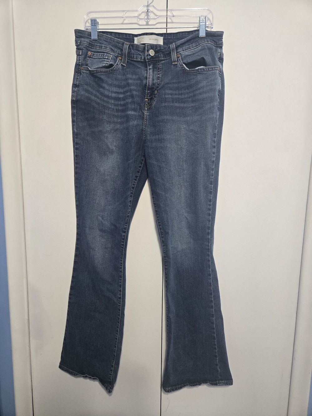 Levi's Signature Mid Rise Bootcut Jeans Women's 14M W32 L32 Stretch